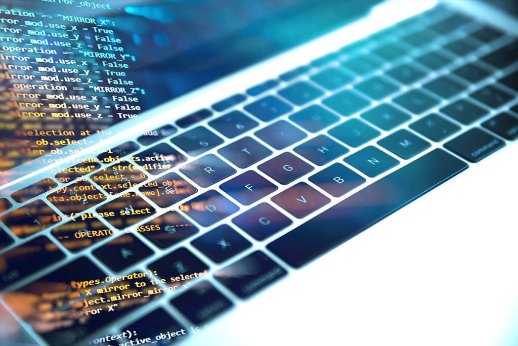 Écran d'ordinateur avec du code de Offbeat - Agence digitale créative au Sénégal